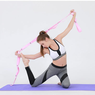 Multi-Loop Nonelastic Yoga Stretch Strap